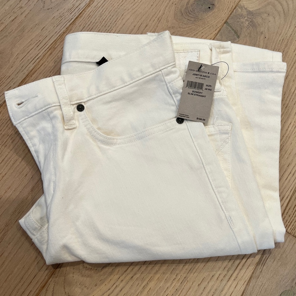 John Varvatos White Men’s Jean